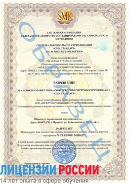 Образец разрешение Богородск Сертификат ISO 50001